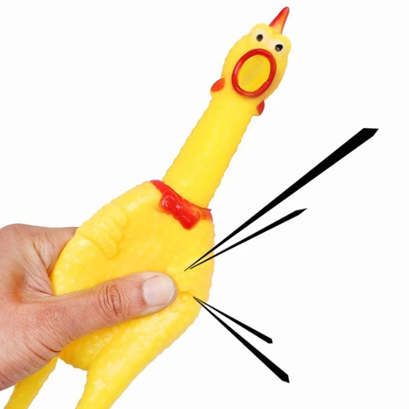 Screaming Chicken Dog Toy