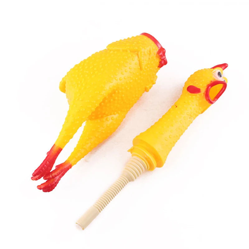 Screaming Chicken Dog Toy