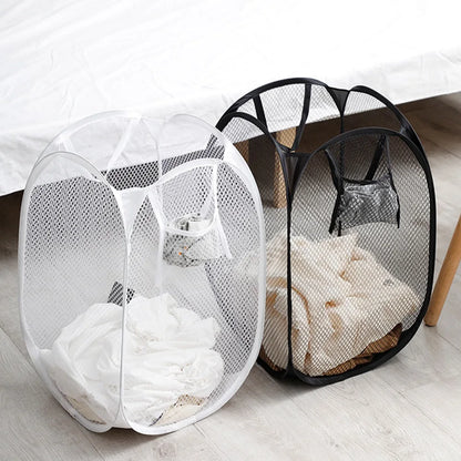 Laundry Basket Cotton Linen Foldable