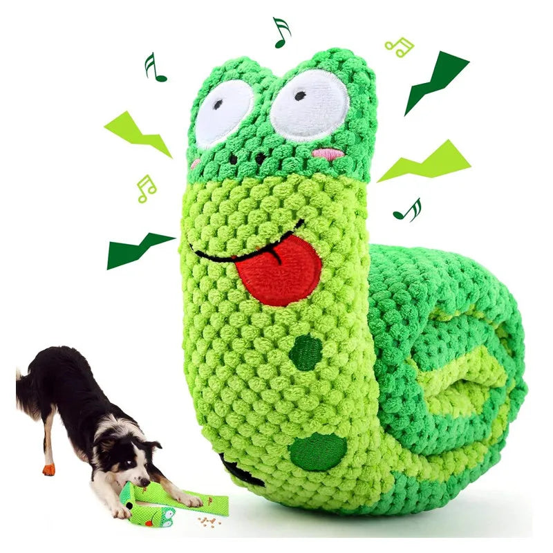 Plush Sound Toy Foldable Snail  Pet Toy