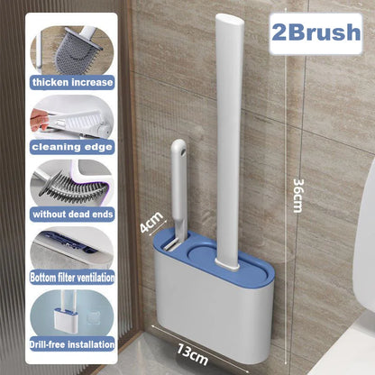 Wall Hanging Toilet Brush with Holder