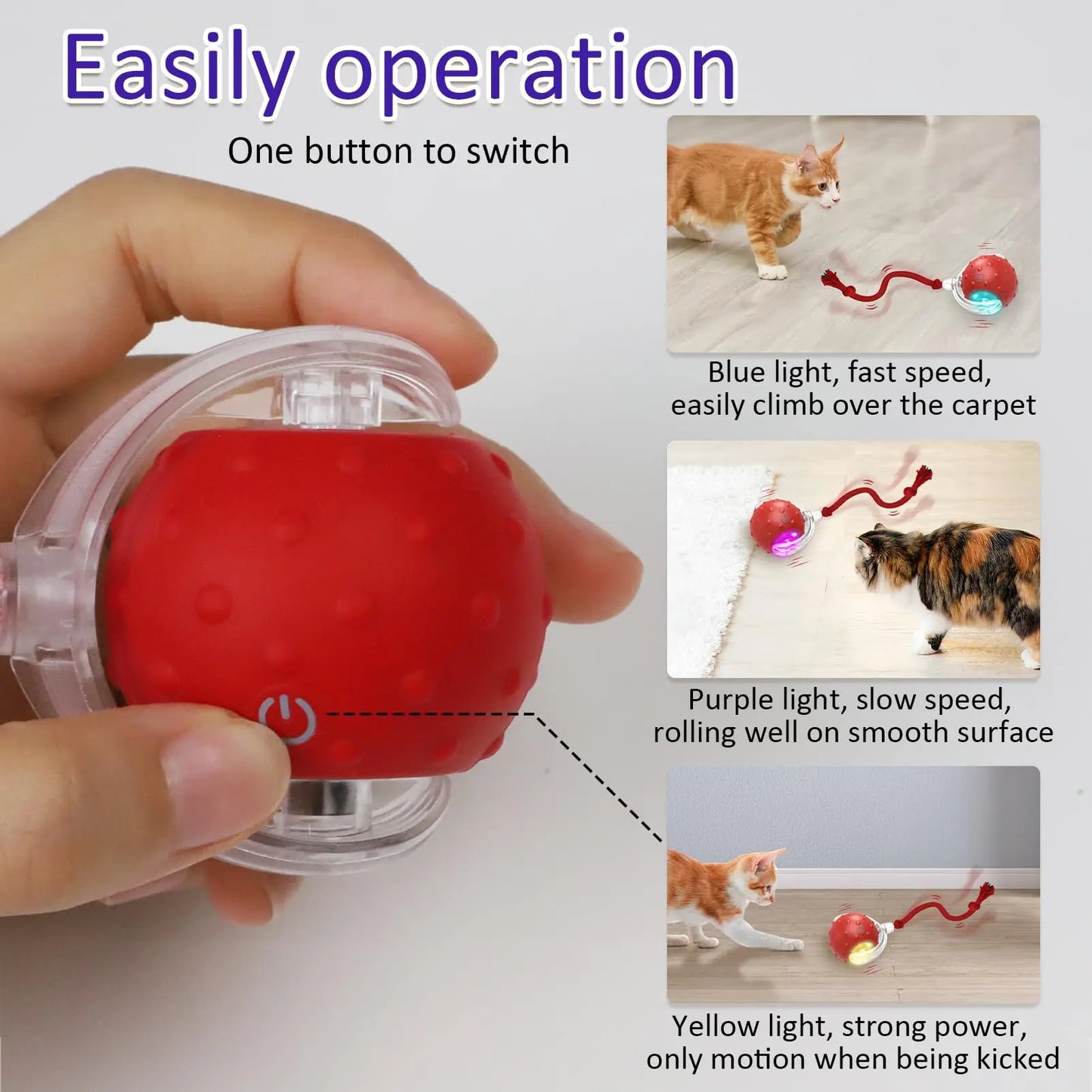 Cat Rolling Ball Bird Chirping Interactive Cats Toys